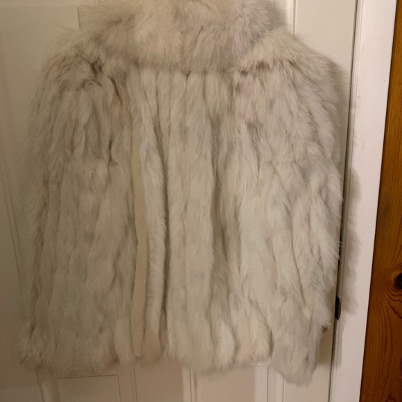 White Rabbit Fur Coat - Picture 3 of 4